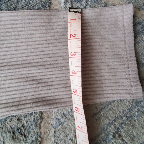 ALLFENIX Rib Knit Crop Wide Slv Top  Drawstring ties Sz M  EUC - Picture 8 of 12